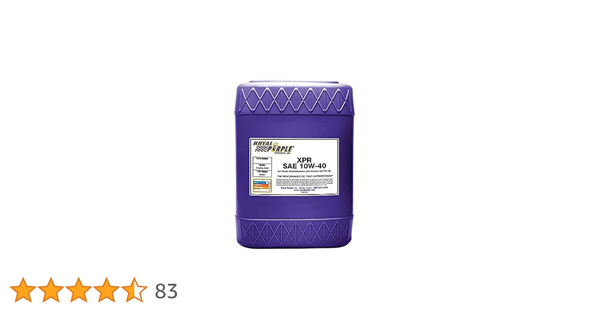 ※正規品※ Purple XPR 10W-40 エンジンオイル 6本入 yunyuya_rp-xpr-10w-40